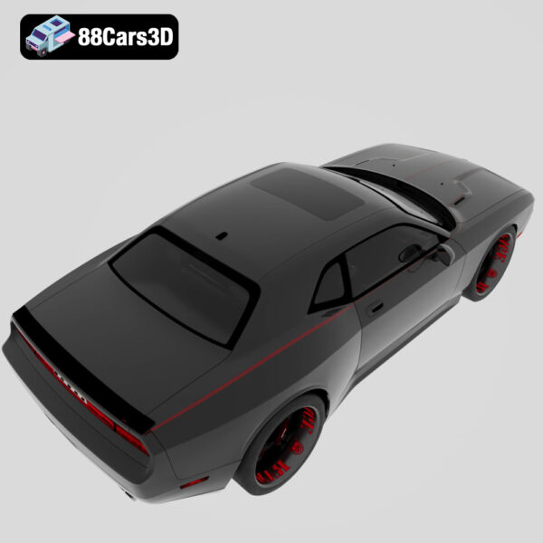 Dodge Challenger SRT8 Quinton Rampage Jackson 2010 3D Model