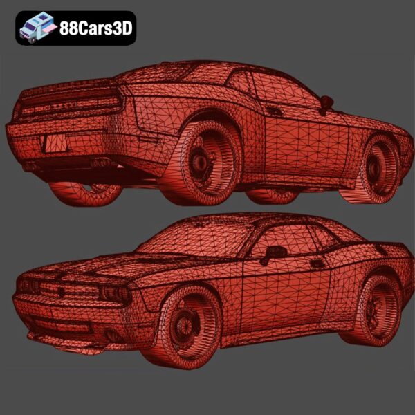 Dodge Challenger SRT8 Quinton Rampage Jackson 2010 3D Model