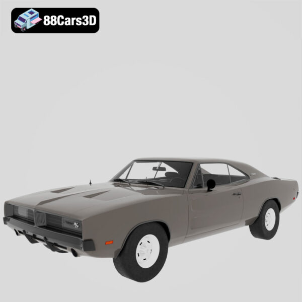 Dodge Charger RT SE 1969 3D Model Classic Mopar Muscle Coupe