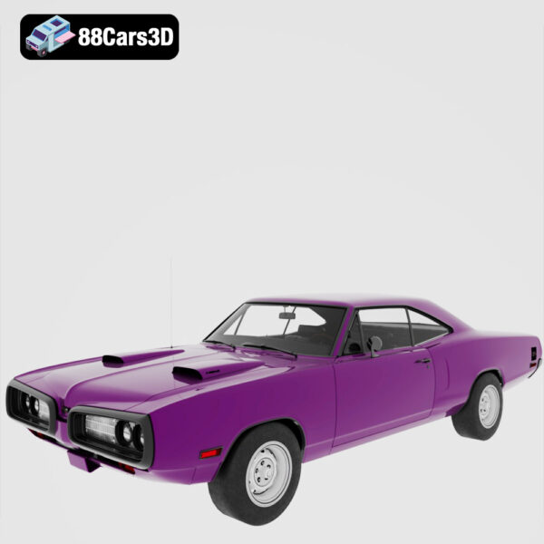 Dodge Coronet Super Bee 1970 3D Model Mopar B Body Muscle