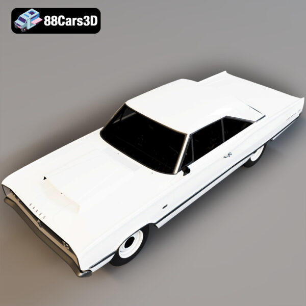 Dodge Coronet W023 1967 3D Model Factory Lightweight Super Stock