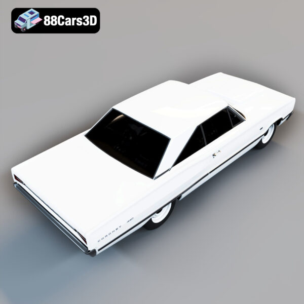 Dodge Coronet W023 1967 3D Model Factory Lightweight Super Stock