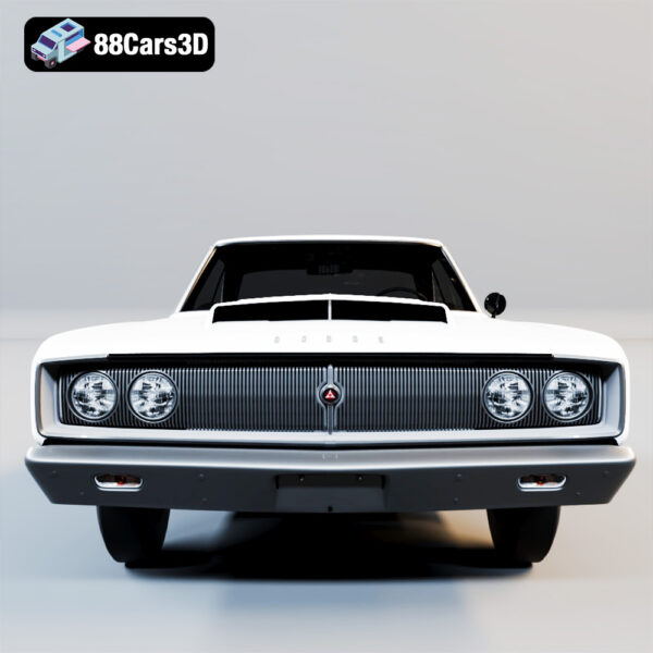 Dodge Coronet W023 1967 3D Model Factory Lightweight Super Stock