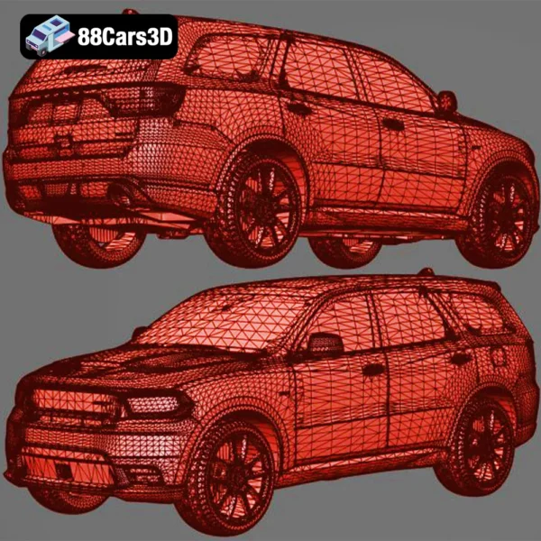 Dodge_Durango_SRT8_2018-008 Dodge Durango SRT8 2018 3D Model High Performance Full Size SUV