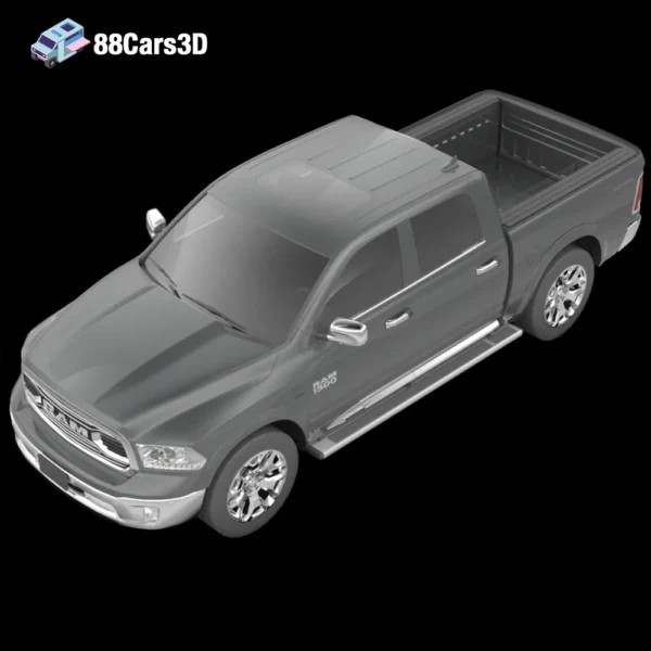 Dodge_RAM_1500_Laramie_Limited_2015_005 Dodge Ram 1500 Laramie Limited 3D Model Luxury Pickup for Rendering