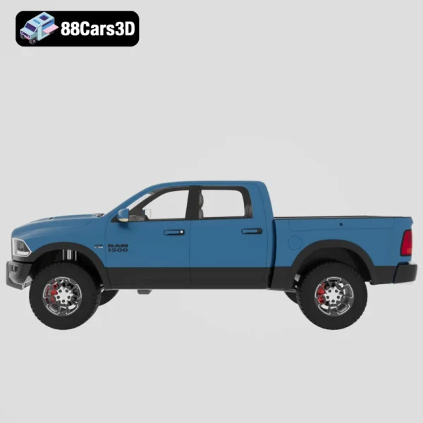 Dodge Ram 1500 Rebel 2025 3D Model Rugged Off Road Pickup