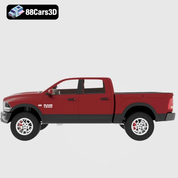 Dodge_Ram_1500_Rebel_2015-002 Dodge Ram 1500 Rebel 2015 3D Model Rugged Pickup Truck