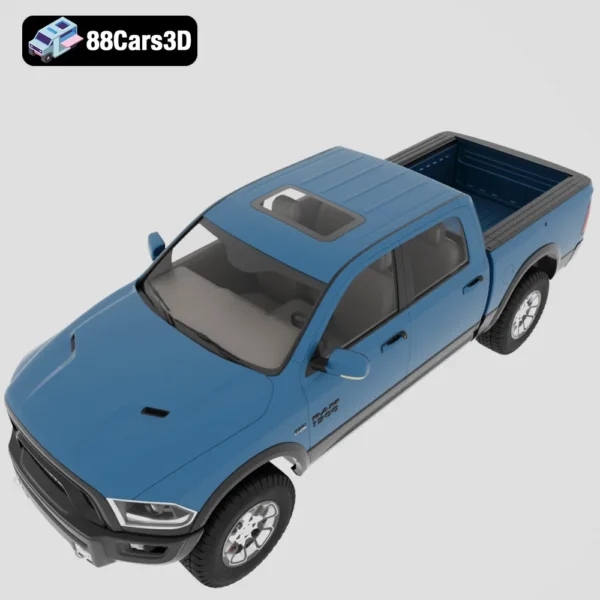 Dodge Ram 1500 Rebel 2025 3D Model Rugged Off Road Pickup