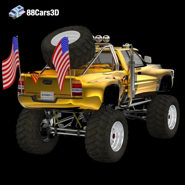 Dodge Ram Bigfoot 3D Model Monster Truck