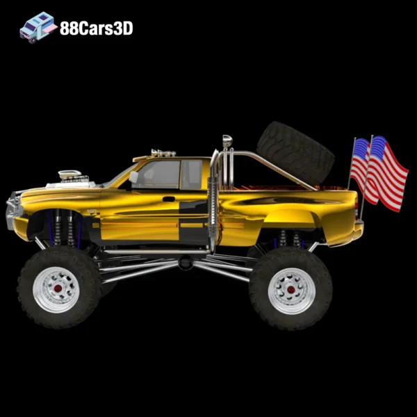 Dodge Ram Bigfoot 3D Model Monster Truck