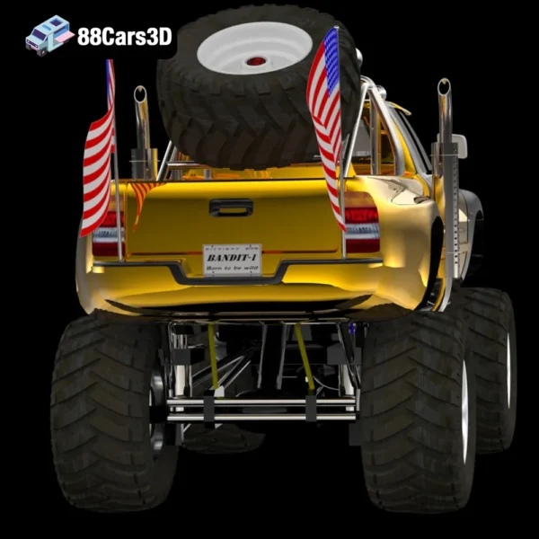 Dodge Ram Bigfoot 3D Model Monster Truck