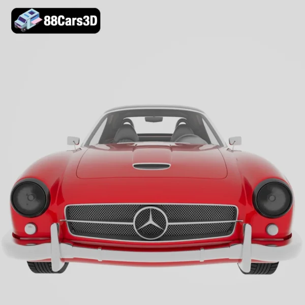 Duesen Bayern Mystar 190 SL 1-007 Duesen Bayern Mystar 190 SL 1 3D Model Classic Luxury Car for Rendering
