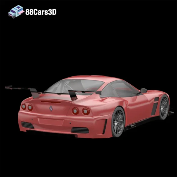 Ferrari 575 Modena 3D Model Luxury Sports Car for Rendering