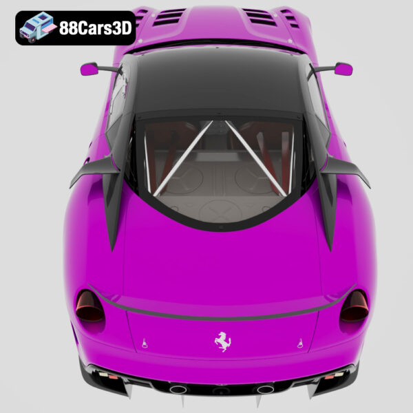 Ferrari 599XX 3D Model High Performance Track Car for Rendering