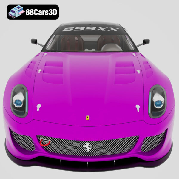 Ferrari 599XX 3D Model High Performance Track Car for Rendering