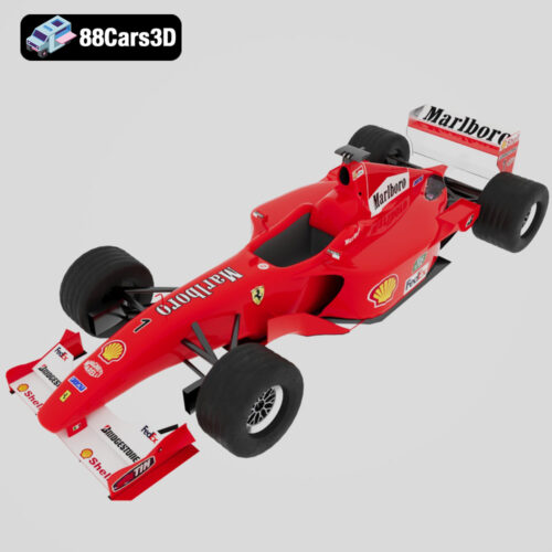 Ferrari-F1-004 Ferrari F1 3D Model