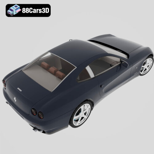 Ferrari_612_Scaglietti-005 Ferrari 612 Scaglietti 3D Model Luxury Grand Tourer Sports Car