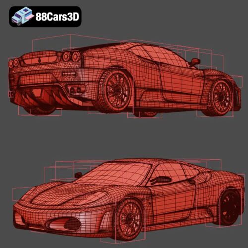 Ferrari_F430-008 Ferrari F430 3D Model Italian Sports Car