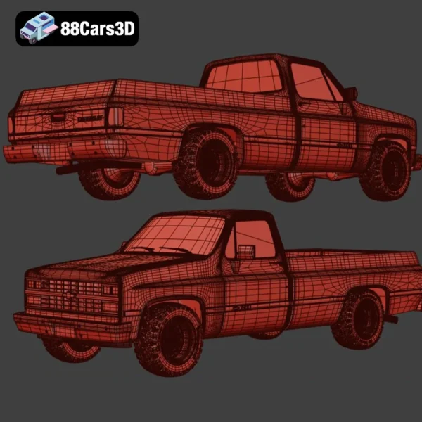 Ford Coupe Chevrolet CK 1939 3D Model Classic Car