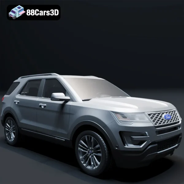 Ford Explorer 2016 3D Model  Full Size SUV for Rendering