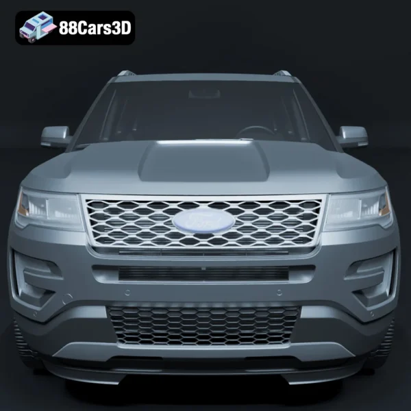 Ford_Explorer_2016-006 Ford Explorer 2016 3D Model Full Size SUV for Rendering