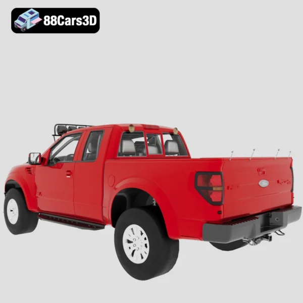 Ford F150 SVT Raptor 2011 3D Model  High Performance Off Road Pickup