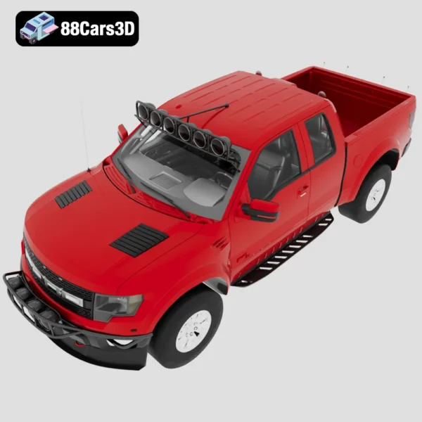 Ford F150 SVT Raptor 2011 3D Model  High Performance Off Road Pickup