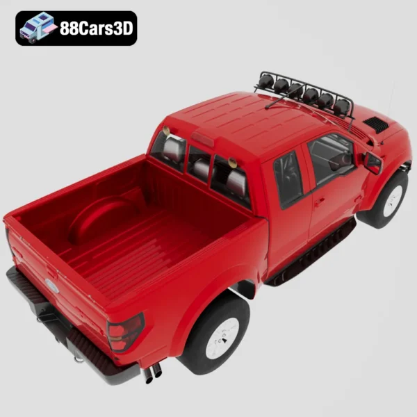 Ford F150 SVT Raptor 2011 3D Model  High Performance Off Road Pickup