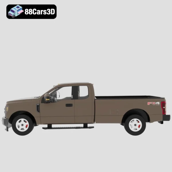 Ford_F_(Mk13)_SuperDuty_250_SuperCab_XLT-002 Ford F SuperDuty 250 SuperCab XLT 3D Model Heavy-Duty Pickup Truck