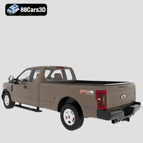 Ford_F_(Mk13)_SuperDuty_250_SuperCab_XLT-003 Ford F SuperDuty 250 SuperCab XLT 3D Model Heavy-Duty Pickup Truck