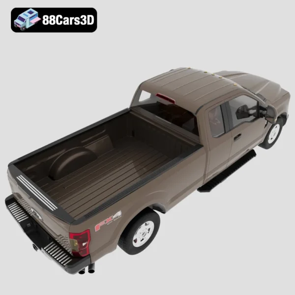 Ford_F_(Mk13)_SuperDuty_250_SuperCab_XLT-005 Ford F SuperDuty 250 SuperCab XLT 3D Model Heavy-Duty Pickup Truck