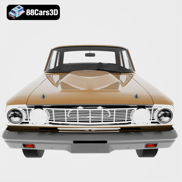 Ford_Fairlane_Thunderbolt_1964-007 Ford Fairlane Thunderbolt 1964 3D Model Factory Super Stock Drag Car