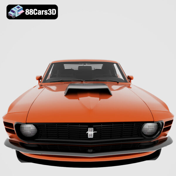 Ford_Mustang_Boss_429_1970-007 Ford Mustang Boss 429 1970 3D Model NASCAR Homologation Muscle
