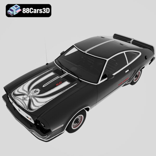 Ford_Mustang_King_Cobra_1978-004 Ford Mustang King Cobra 1978 3D Model One Year Special Edition Muscle