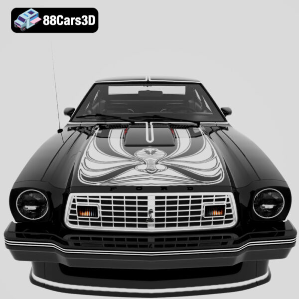 Ford_Mustang_King_Cobra_1978-007 Ford Mustang King Cobra 1978 3D Model One Year Special Edition Muscle