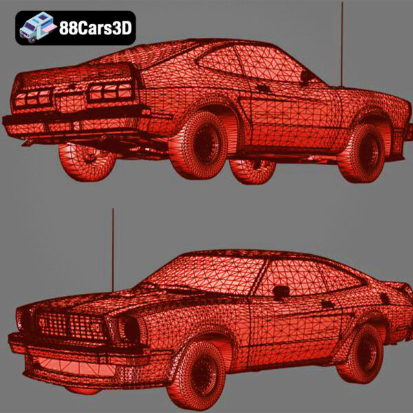 Ford_Mustang_King_Cobra_1978-008 Ford Mustang King Cobra 1978 3D Model One Year Special Edition Muscle