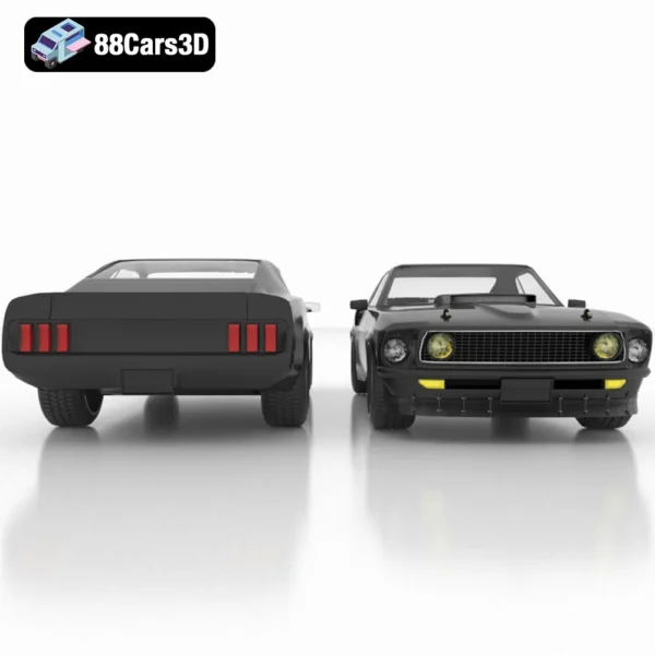 Ford_Mustang_Mach_1969-005 Ford Mustang Mach 1969 3D Model Classic Muscle Car for Rendering