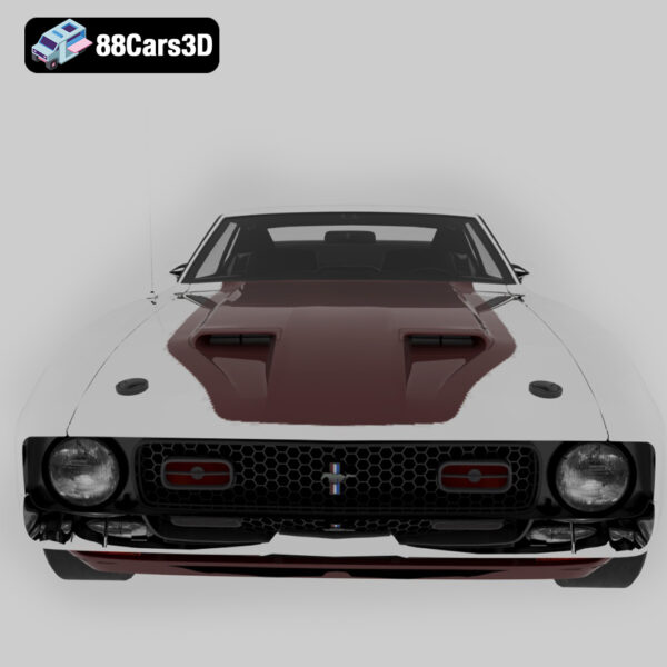 Ford Mustang Mach 1 1971 3D Model SportsRoof Muscle Icon