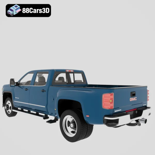 GMC_Sierra_HD_2015-003 GMC Sierra HD 2015 3D Model Heavy-Duty Pickup for Rendering Game Use