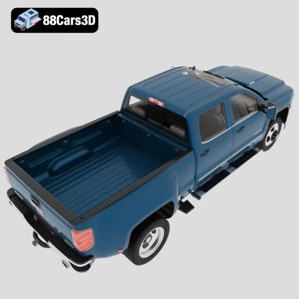 GMC_Sierra_HD_2015-005 GMC Sierra HD 2015 3D Model Heavy-Duty Pickup for Rendering Game Use