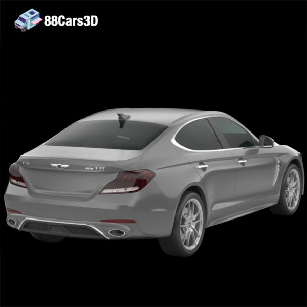 Genesis_G70_2018-001 Genesis G70 2018 3D Model Compact Luxury Sport Sedan