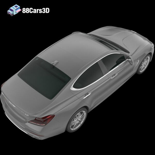 Genesis_G70_2018-004 Genesis G70 2018 3D Model Compact Luxury Sport Sedan