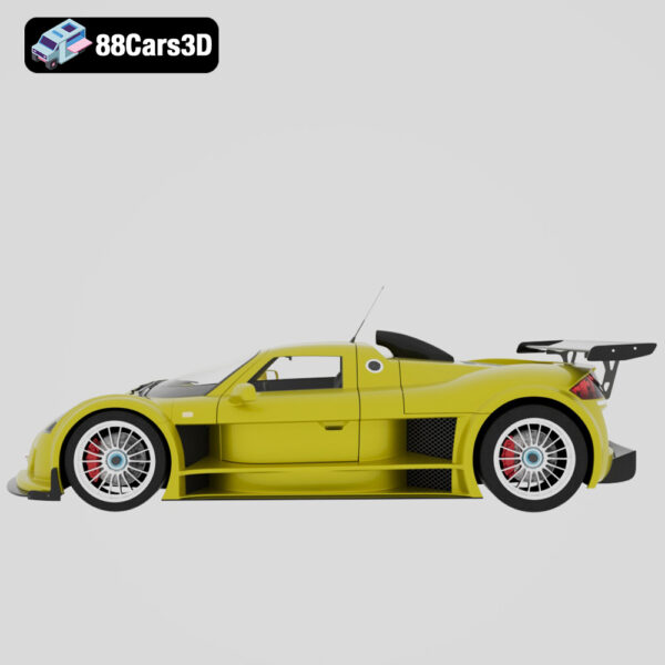 Gumpert Apollo 2010 3D Model Track Focused German Hypercar