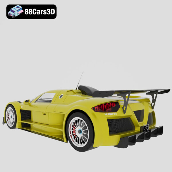 Gumpert Apollo 2010 3D Model Track Focused German Hypercar