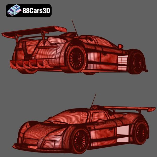 Gumpert Apollo 2010 3D Model Track Focused German Hypercar
