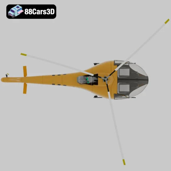 HAD1 T Helineo 3D Model Advanced Military Drone for Rendering