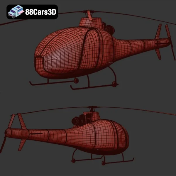 HAD1 T Helineo 3D Model Advanced Military Drone for Rendering