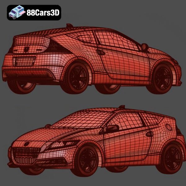 Honda CR-Z 3D Model Hybrid Sports Car