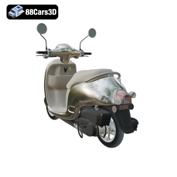 Honda Metropolitan 3D Model Classic Scooter for Rendering