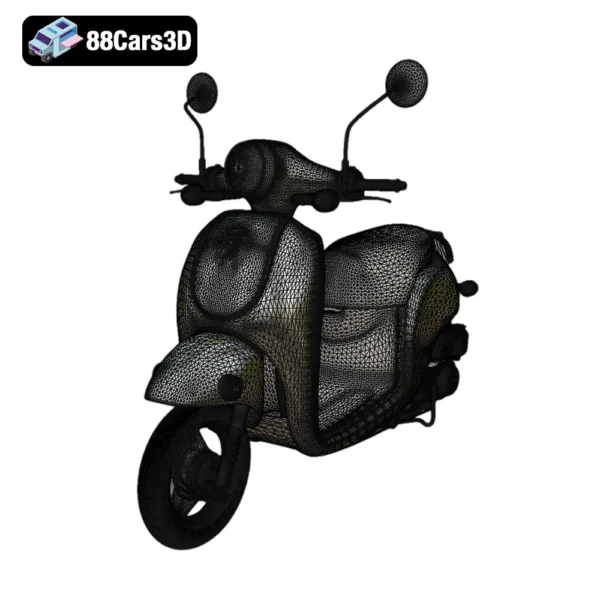 Honda Metropolitan 3D Model Classic Scooter for Rendering